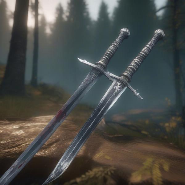 witcher 3 swords velen