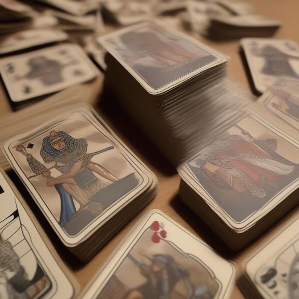 card pile egyptian war