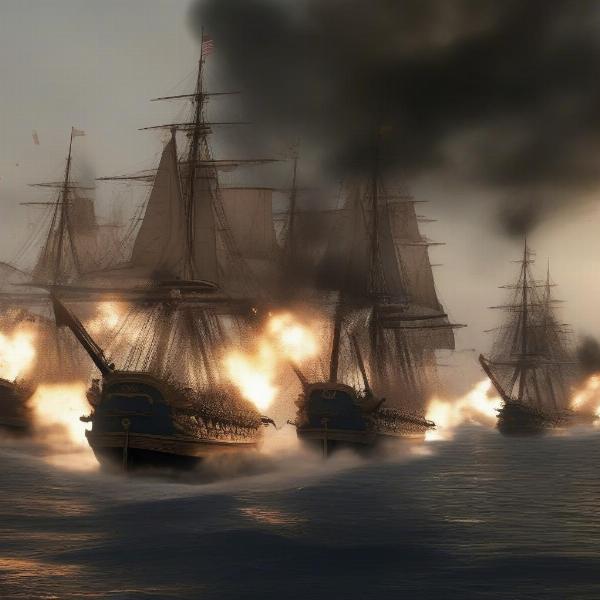 Empire Total War Naval Battle Gameplay