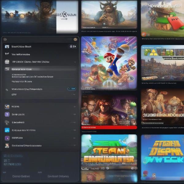 Phần mềm giả lập trên Steam Deck
