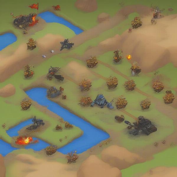Enemy Wave Patterns in Endless War Game