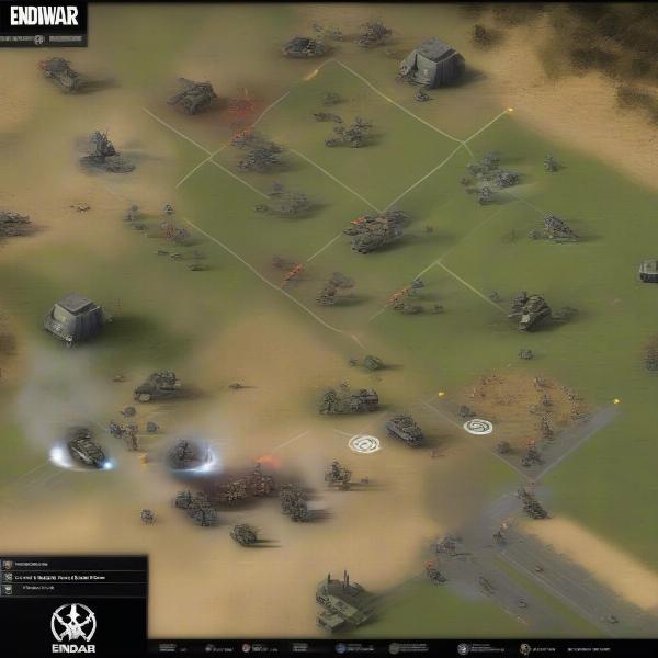 EndWar Tactical Gameplay showing faction units in combat
