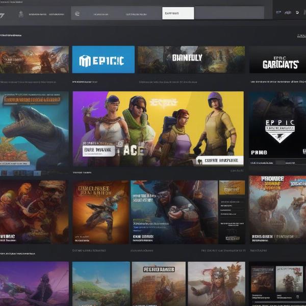 Epic Games Store Interface