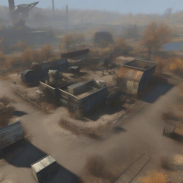 fallout 4 settlement building with houses crops defenses