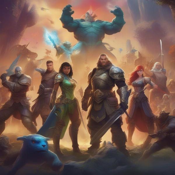 fantasy android war game heroes