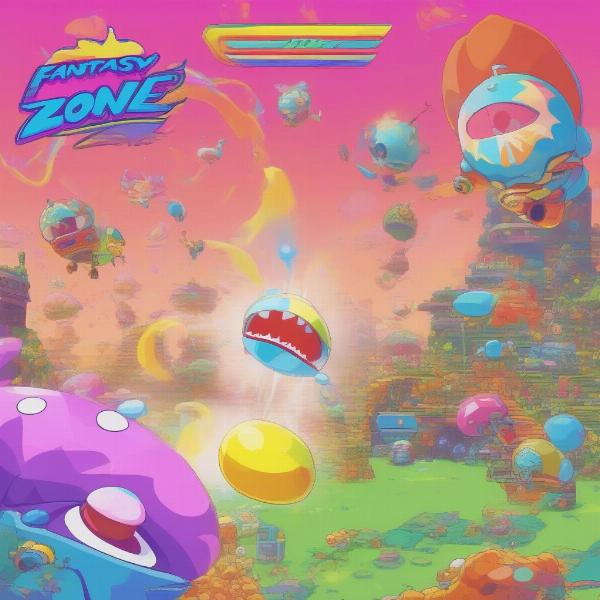 fantasy zone spaceship action