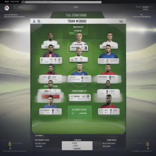 Fifa ultimate team squad ui