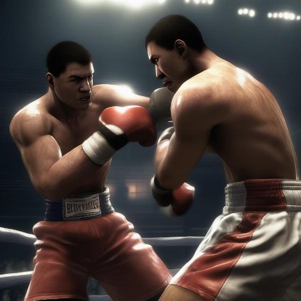 Fight Night Round 4 intense boxing match screenshot