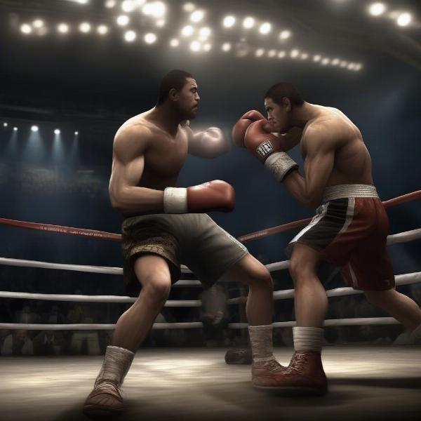 fight night round 4 gameplay shows detailed boxing simulation on xbox 360