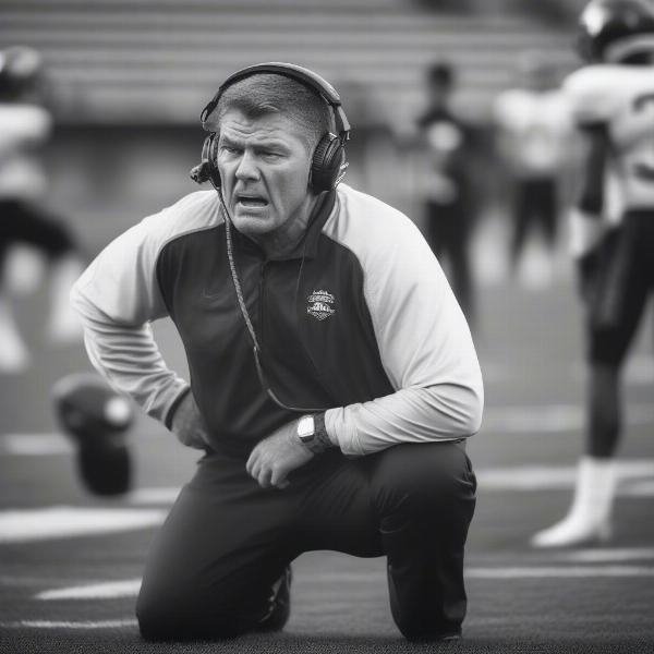 football coach sideline reaction
