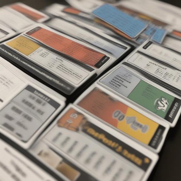 football dice game play selection cards