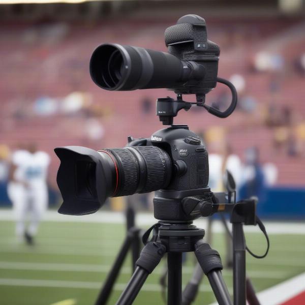 Camera setup for filming football