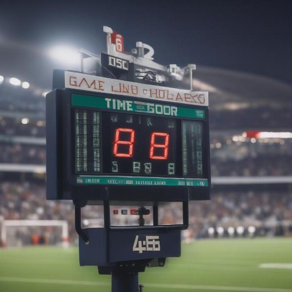 football game clock ticking