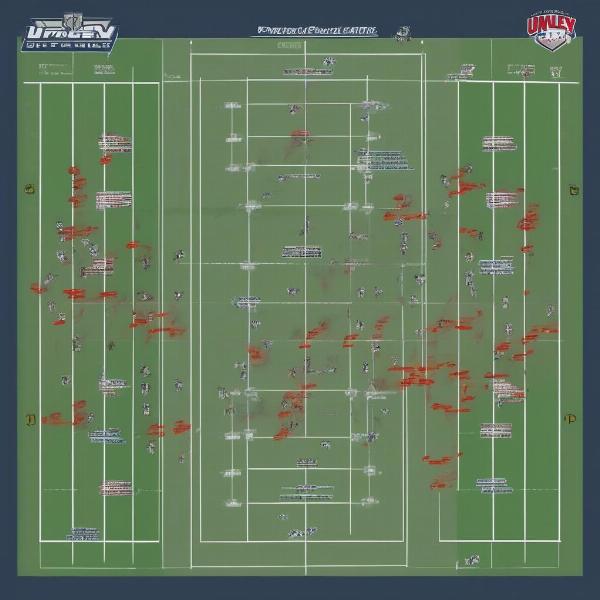 Diagram of a football offensive strategy