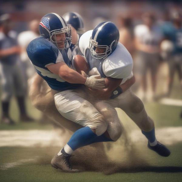 physicality in football players tackling