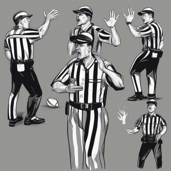 football referee hand signals explained