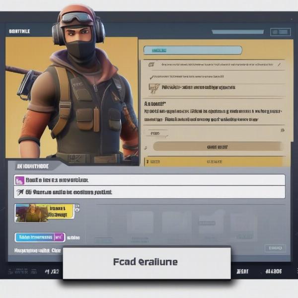Fortnite error message displayed with troubleshooting details