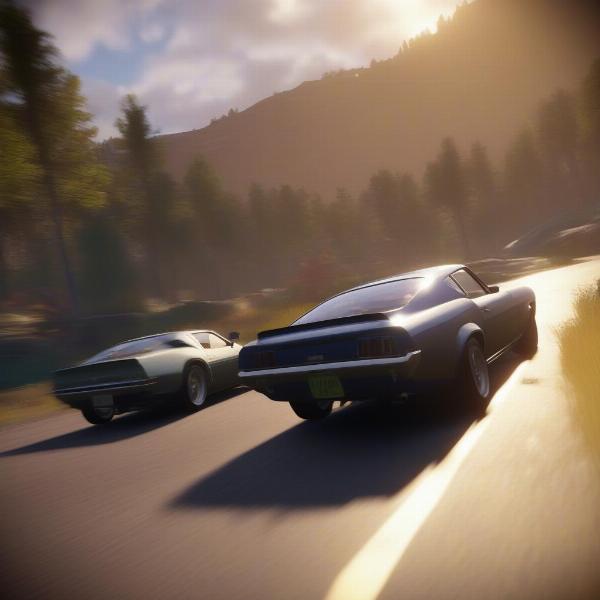 forza horizon gameplay screenshot showing detailed cars
