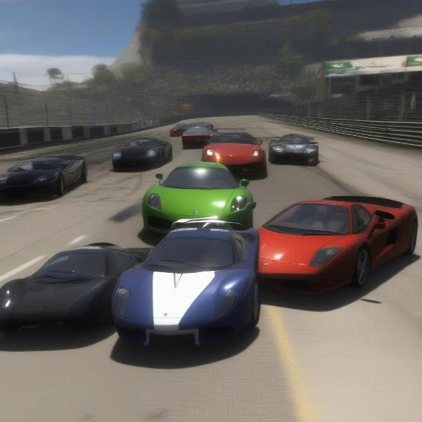 A showcase of realistic racing cars in Forza Motorsport on Xbox 360