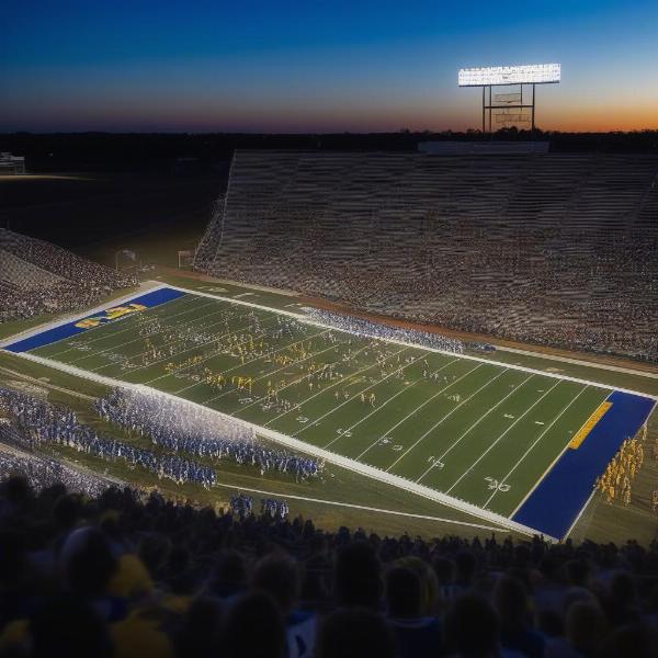 Francis Howell football home game under lights