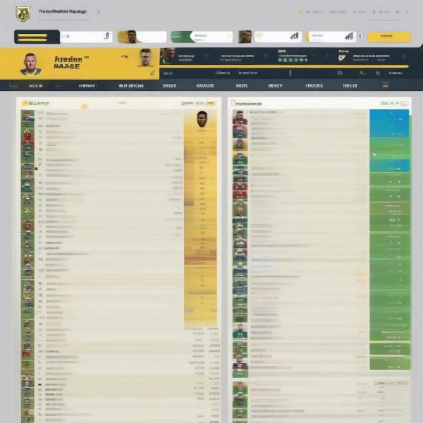 Free football manager game team lineup