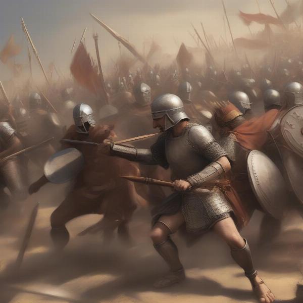 Free Historical War Game showing an ancient battle scene