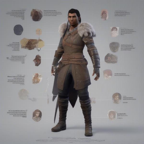 Character customization in free RPG