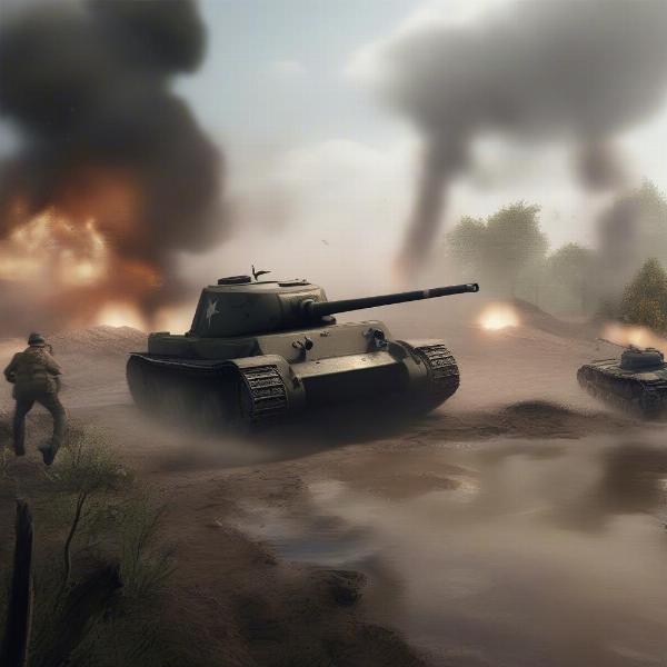 World War 2 free game combat tanks
