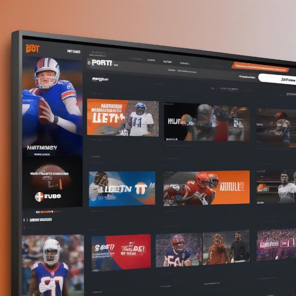 FuboTV sports streaming user interface
