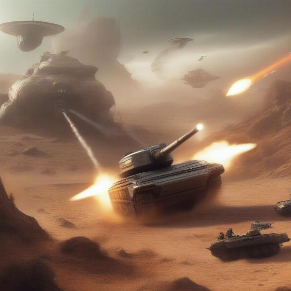 sci-fi armored warfare