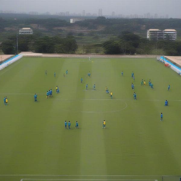 Gabon Football Team Training