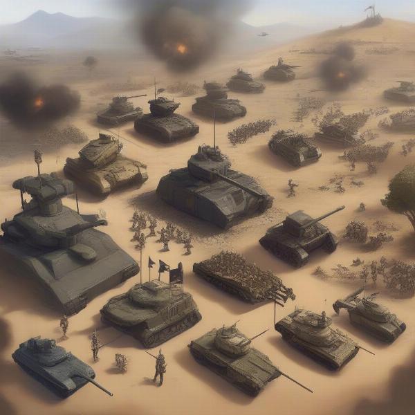 Epic war game units design