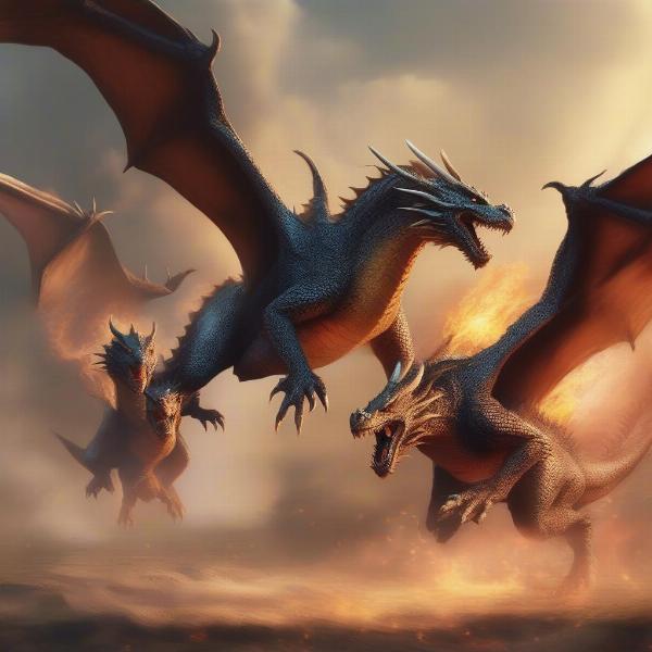 dragons in aerial combat