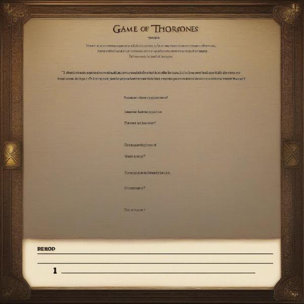 game of thrones quiz with multiple choice options