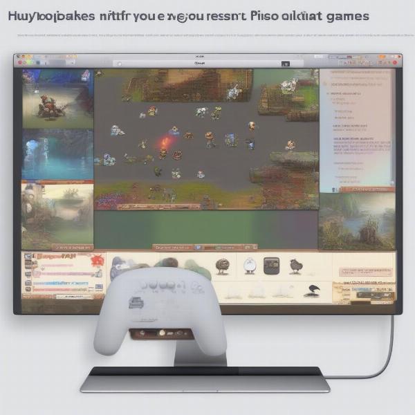 Game Pigeon being played on a Mac through an emulator