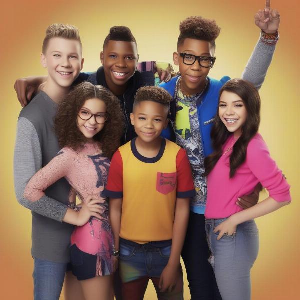 Game Shakers cast including Babe Carano and Kenzie Bell