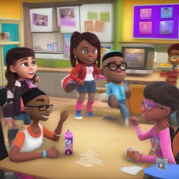 Game Shakers game on mobile screen