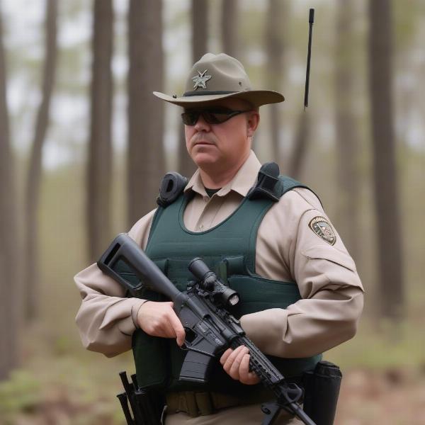 game-warden-patrolling-woods-forest