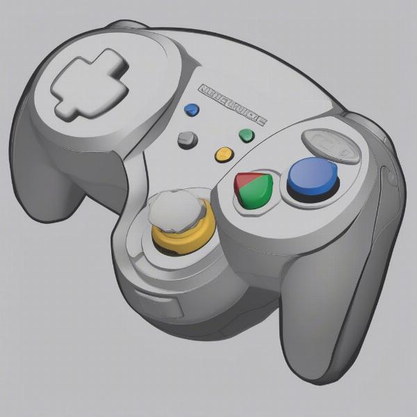 gamecube console and controller