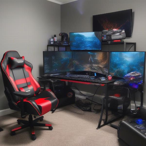 high-end-gaming-gear-setup-multi-screens