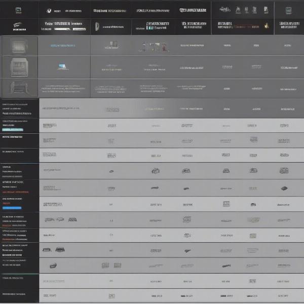 gaming monitor comparison table