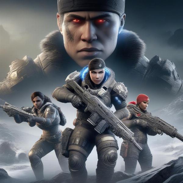 gears 5 cover art xbox game case