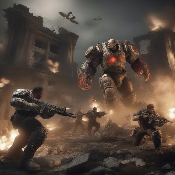 Gears of War 3 Xbox 360 graphics impressive visuals