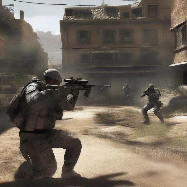 Ghost Recon Future Soldier long range engagement with advanced tech.
