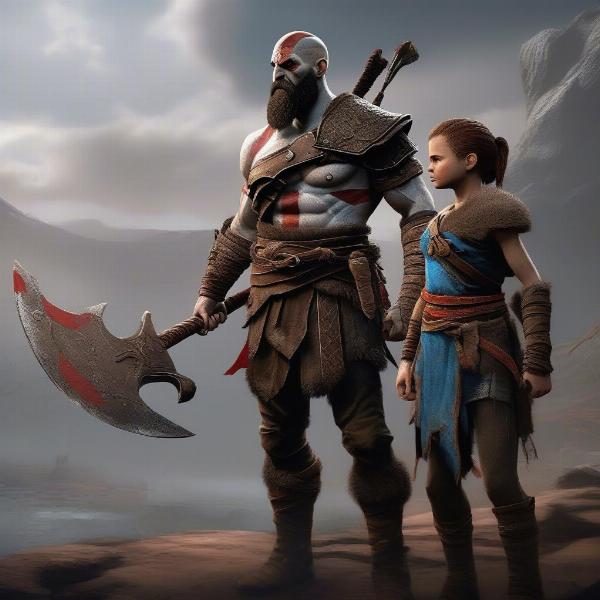 god of war 2018 kratos and atreus