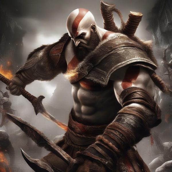 kratos-battle-scene-wallpaper
