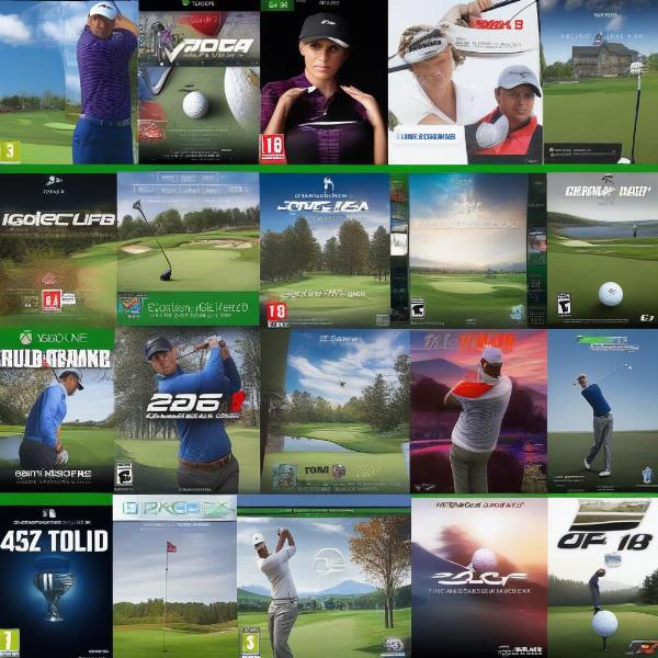 Various golf games available on the Xbox One platform