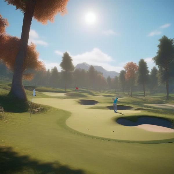 Realistic golf game graphics on Xbox