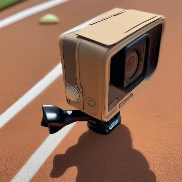 Gopro sunshade diy on baseball field