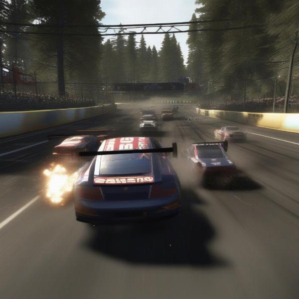 grid xbox 360 intense race with car damage